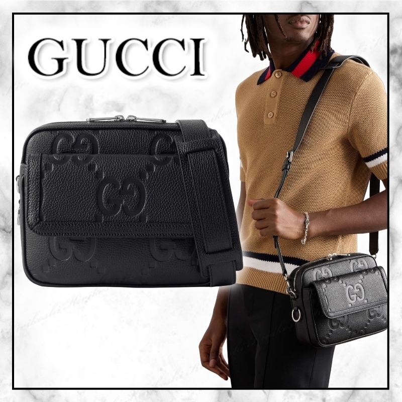 ◇GUCCI 24SS◇ジャンボGG スモールクロスボディバッグ/Black◇ (GUCCI