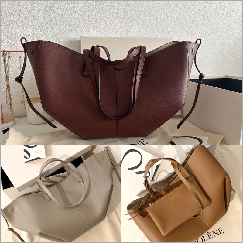 Polene】Cyme ポレーヌ レザー トート バッグ カラー(5) (POLENE