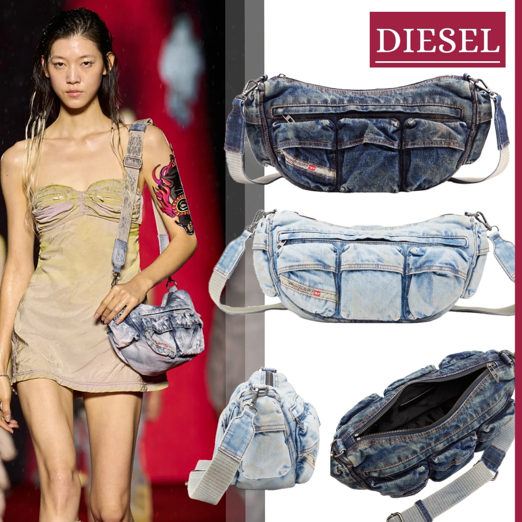 国内即発】DIESEL『Re-Edition Travel 3000 Shoulder Bag X』 (DIESEL