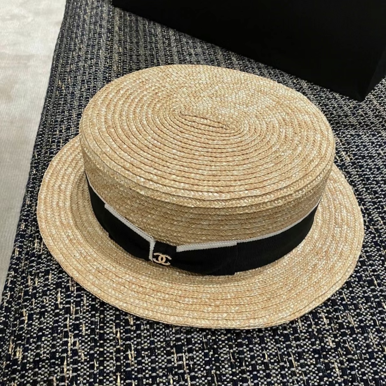 お洒落に日焼け対策♪】CHANEL ハット 麦わら帽子 カンカン帽 (CHANEL