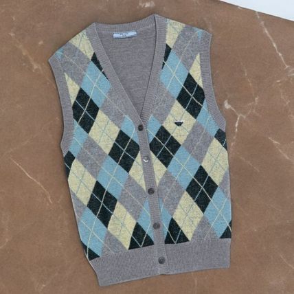 アーガイル PRADA(プラダ) ベスト・ジレ(レディース) - ブランド通販の