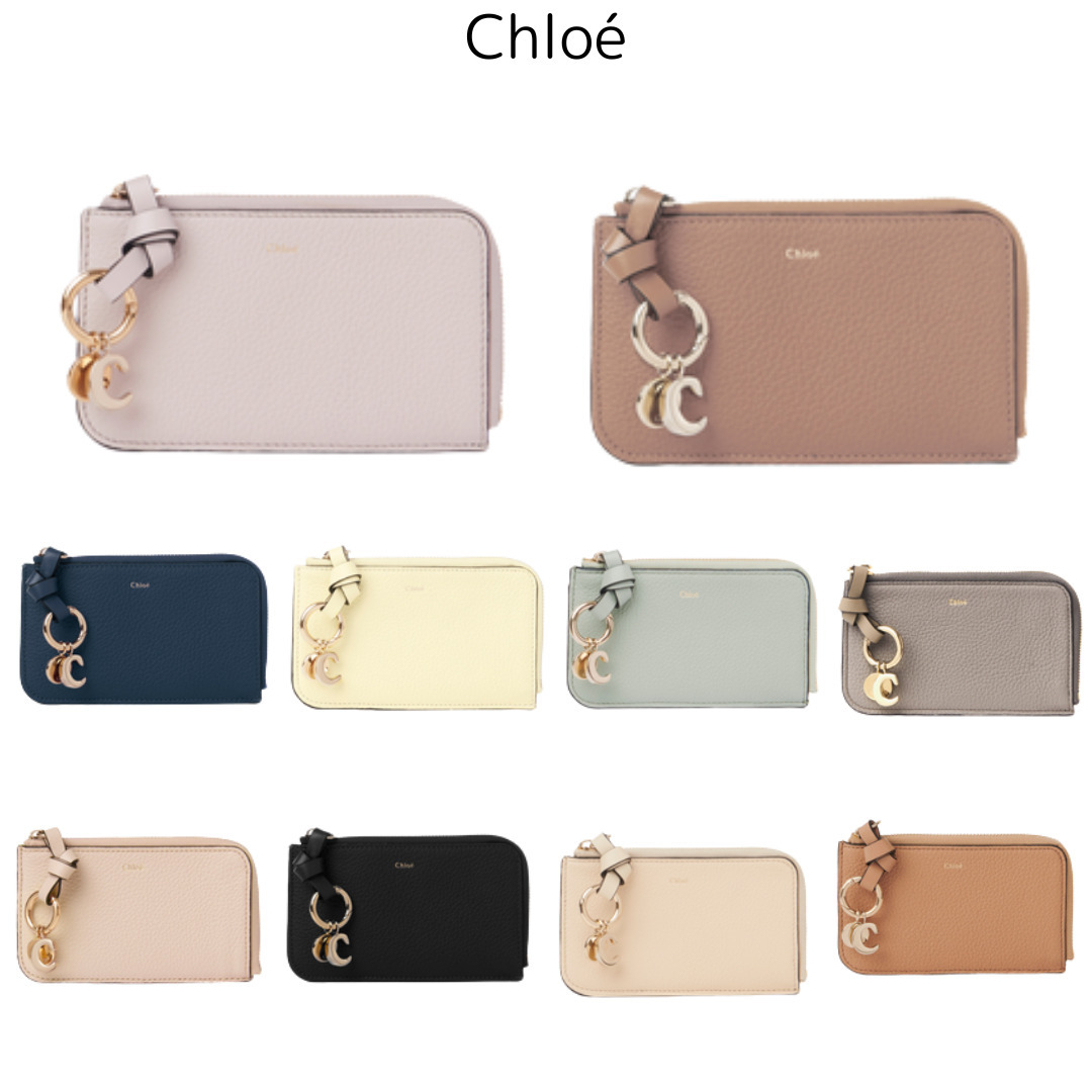 Chloe＞グレインレザー製ALPHABETウォレット ギフトにも！ (Chloe