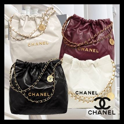 バーガンディ CHANEL CHANEL 22(シャネル) バッグ・カバン(レディース