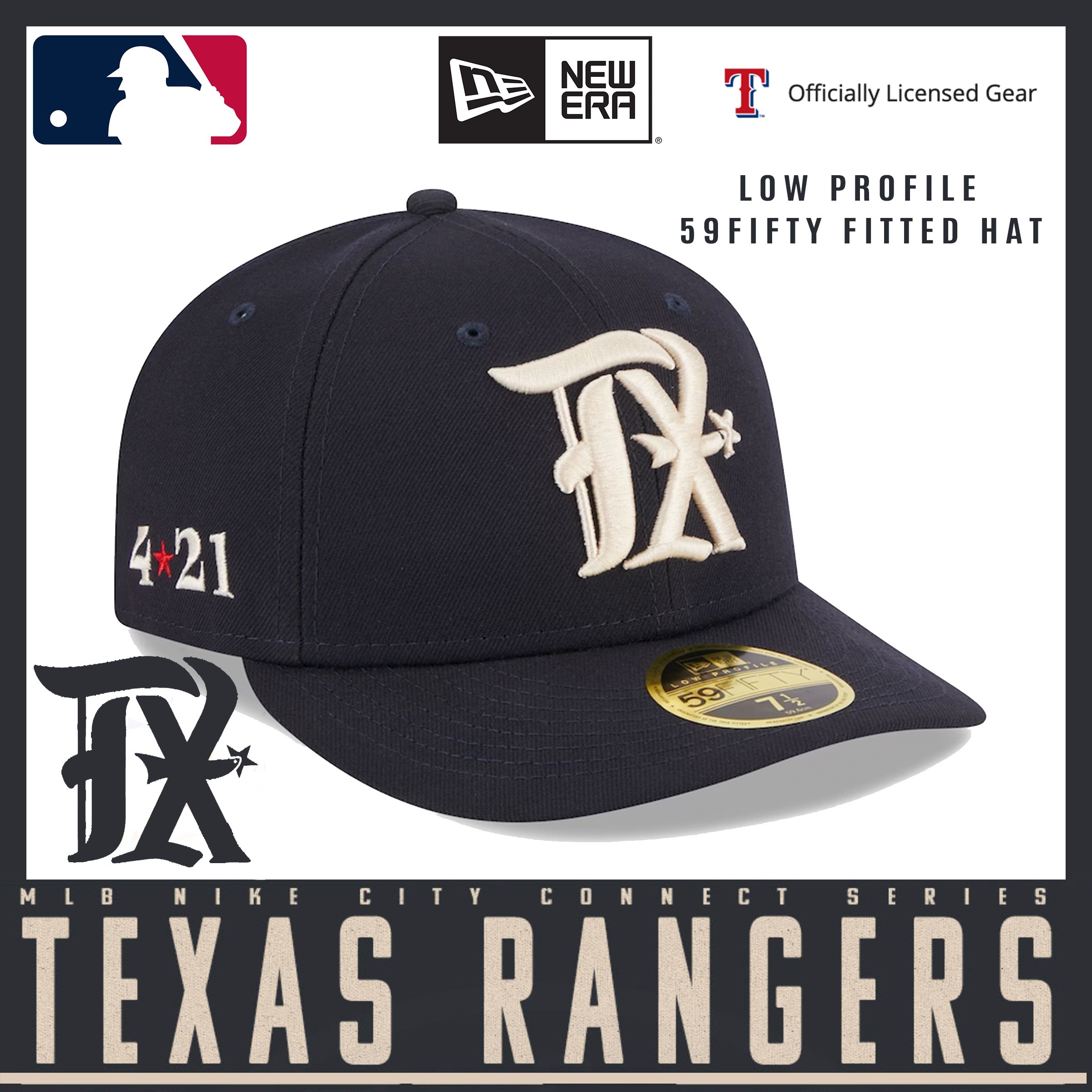 ニューエラ*Texas Rangers*シティコネクト LP 59FIFTY Cap (New Era