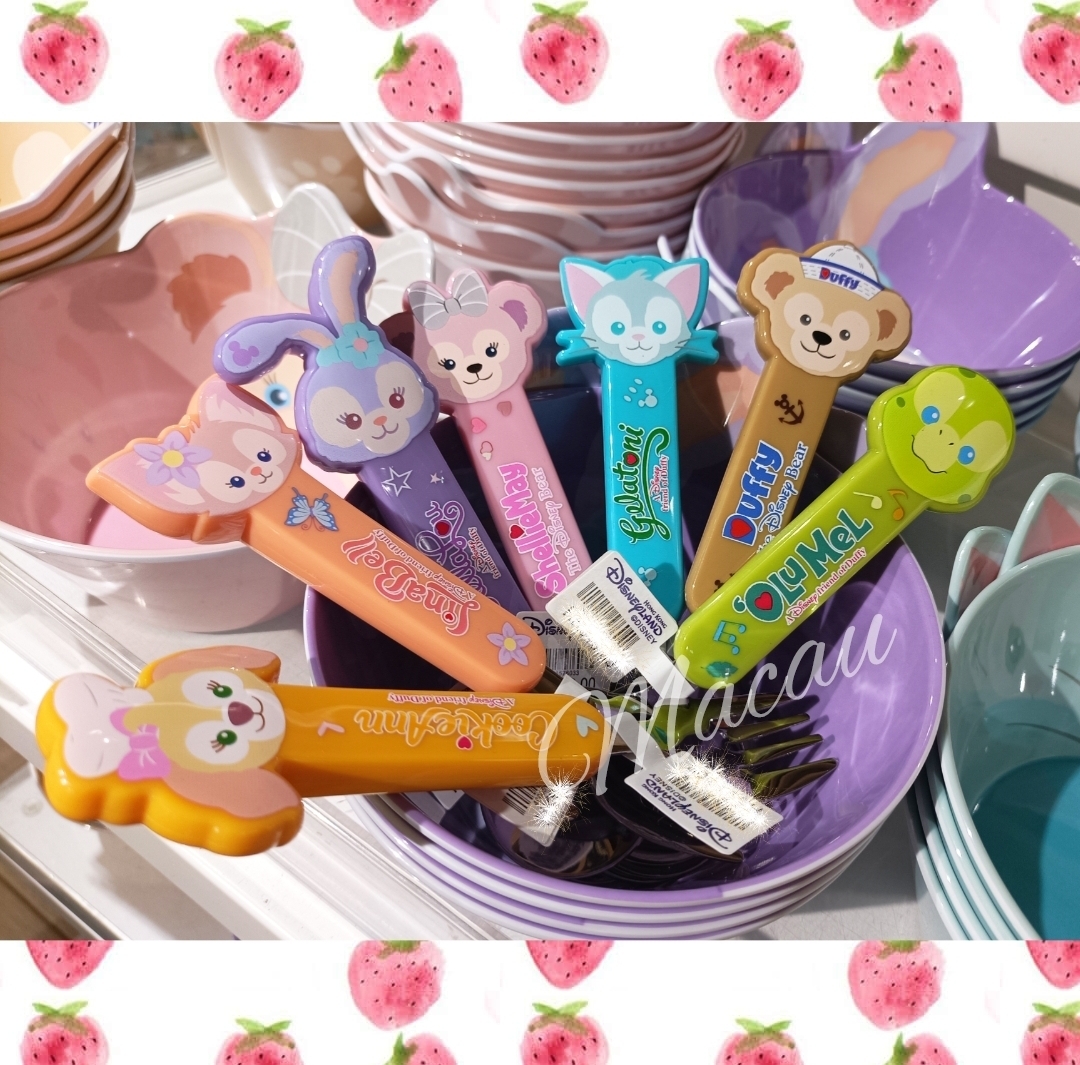 香港ディズニー☆ダッフィー&フレンズ スプーン&フォークセット