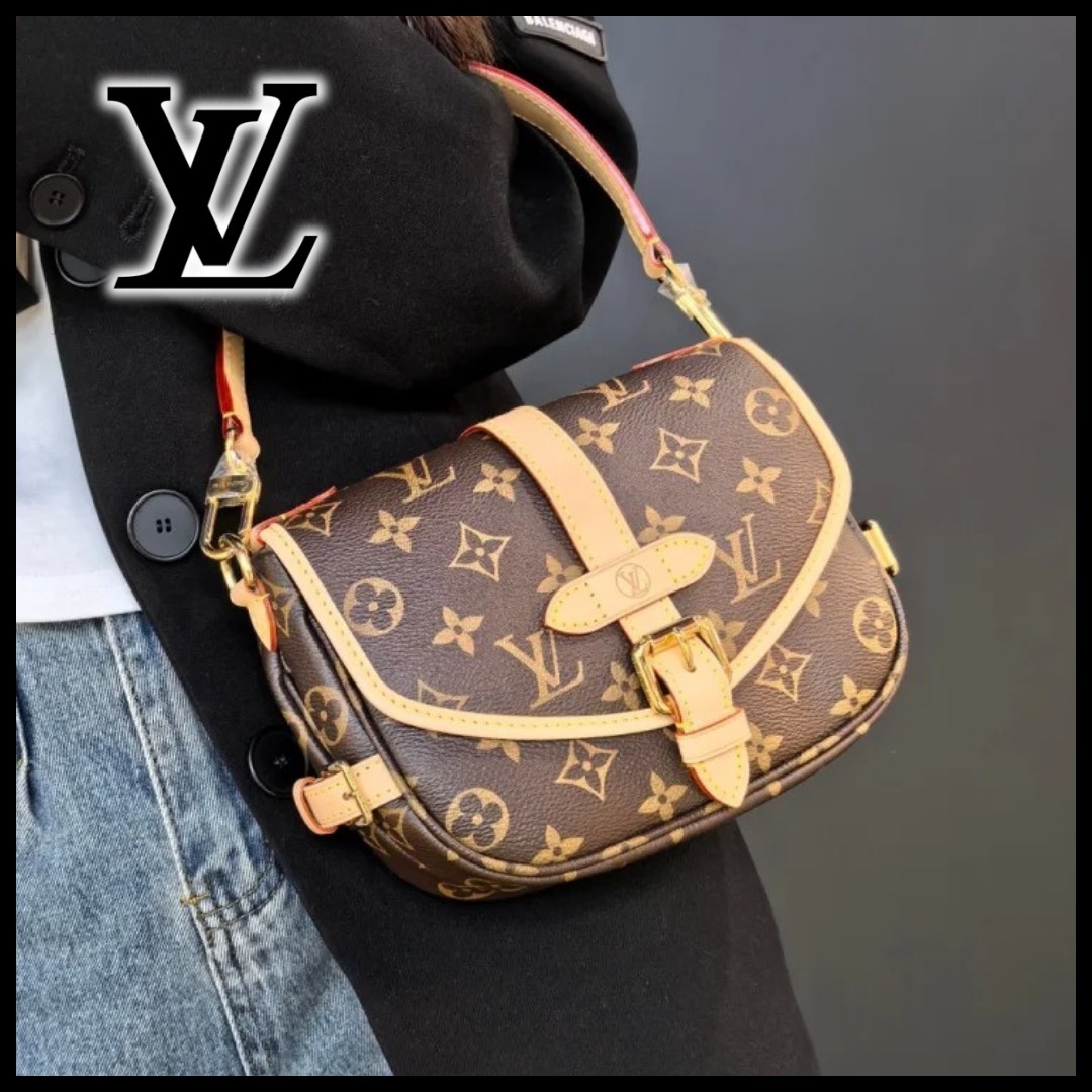 Cuteなフォルム♪】ルイヴィトン ソミュール ショルダーバッグ (Louis