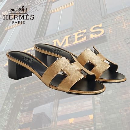 ゴールド（金色）系 HERMES Oasis(エルメス オアジス) サンダル