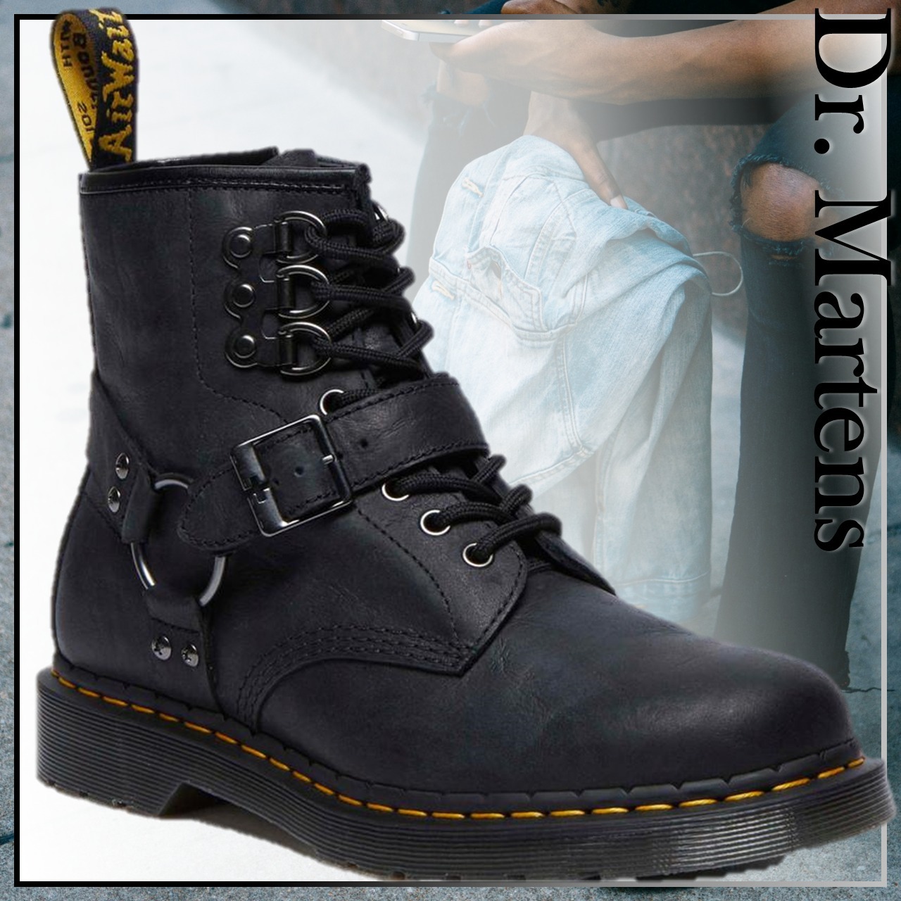 ヴィンテージ感漂う☆ Dr. Martens 1460 レースアップ ブーツ (Dr