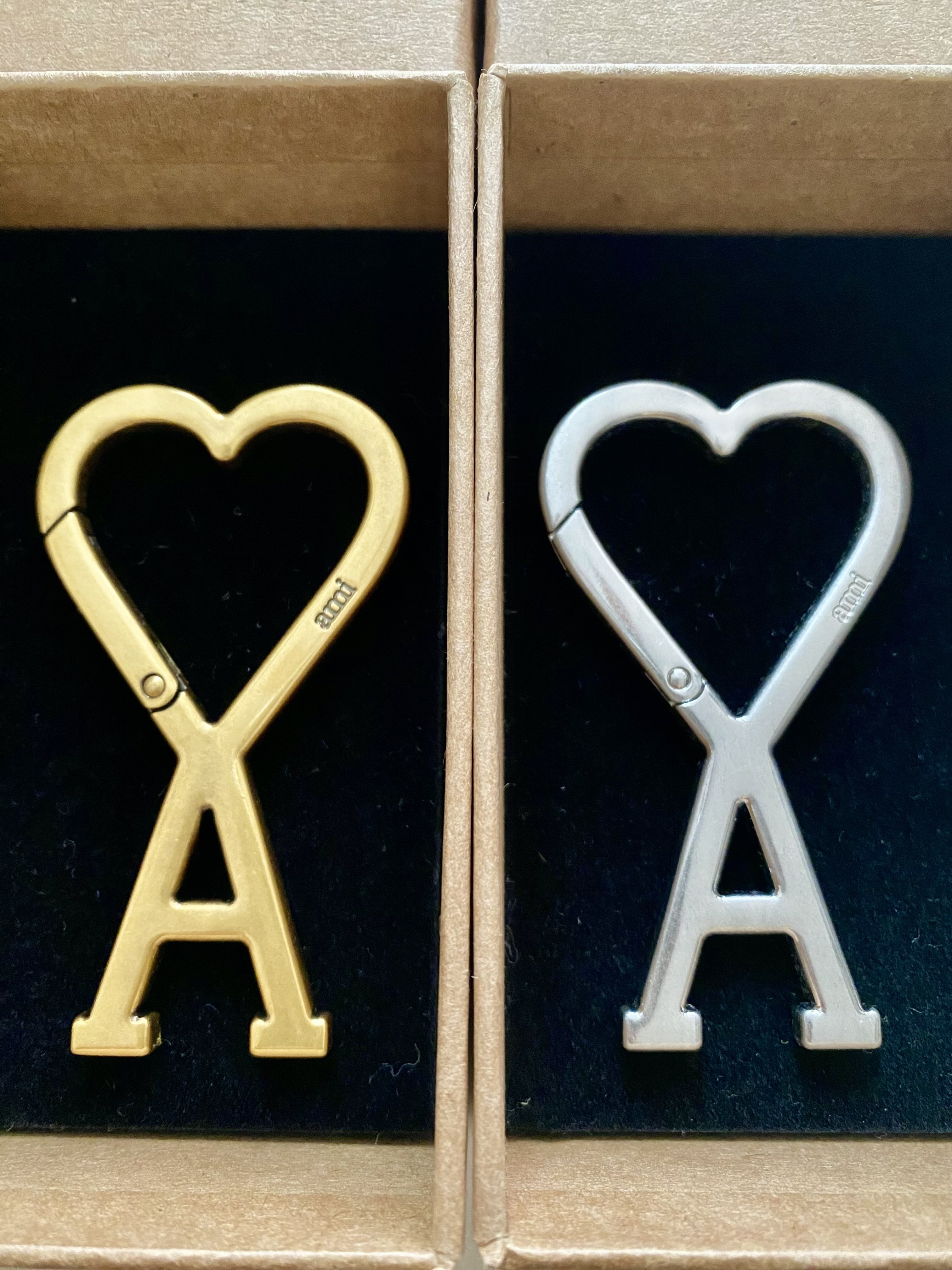 AMI Paris Ami de Coeur ハートロゴ フック キーリング (AMI PARIS