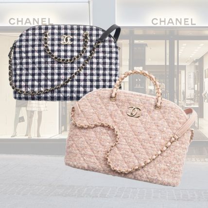 スパンコール ピンク系 CHANEL(シャネル) トートバッグ(レディース