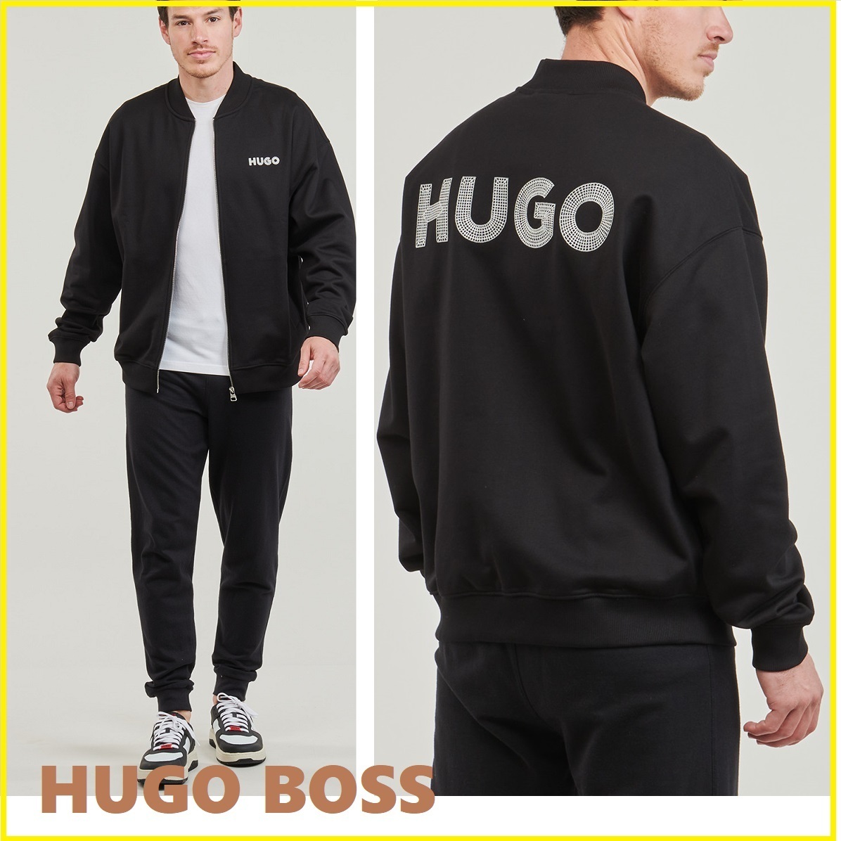 Hugo Boss☆ブランドロゴ☆コットン☆MA-1デザイン☆ジャンパー (Hugo