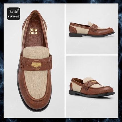リネン MiuMiu(ミュウミュウ) Church's(チャーチ) 靴・シューズ