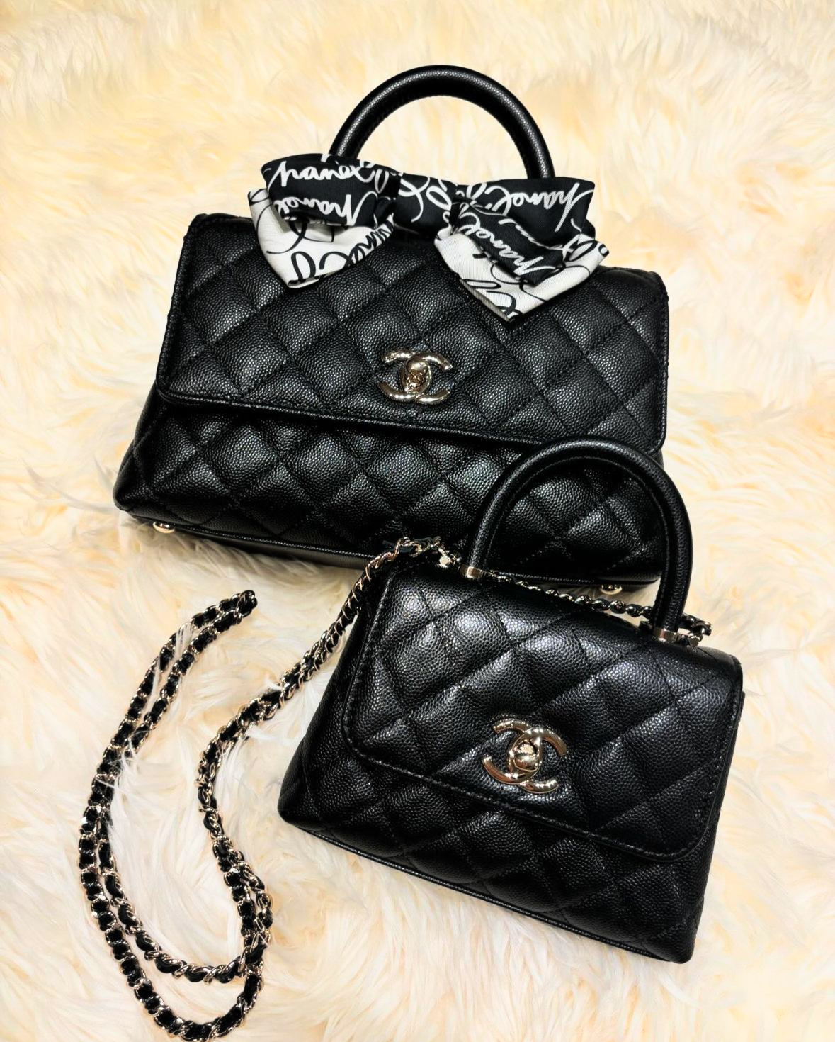 24K CHANEL マイクロ ココハンドル チェーン クラッチ AP4244 (CHANEL