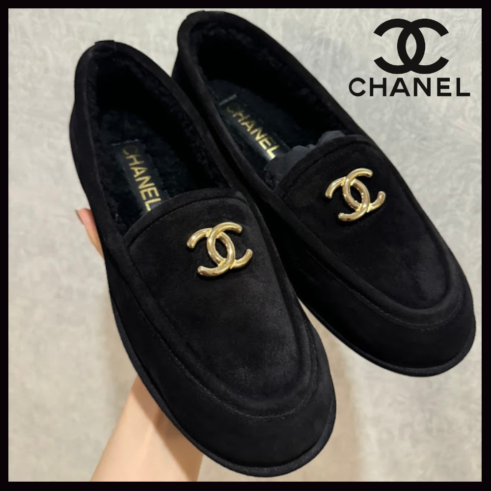 もこもこが可愛い♥】 CHANEL モカシン (CHANEL/ローファー