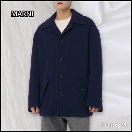 ネイビー（紺）系 MARNI(マルニ) コートその他(メンズ) - ブランド通販