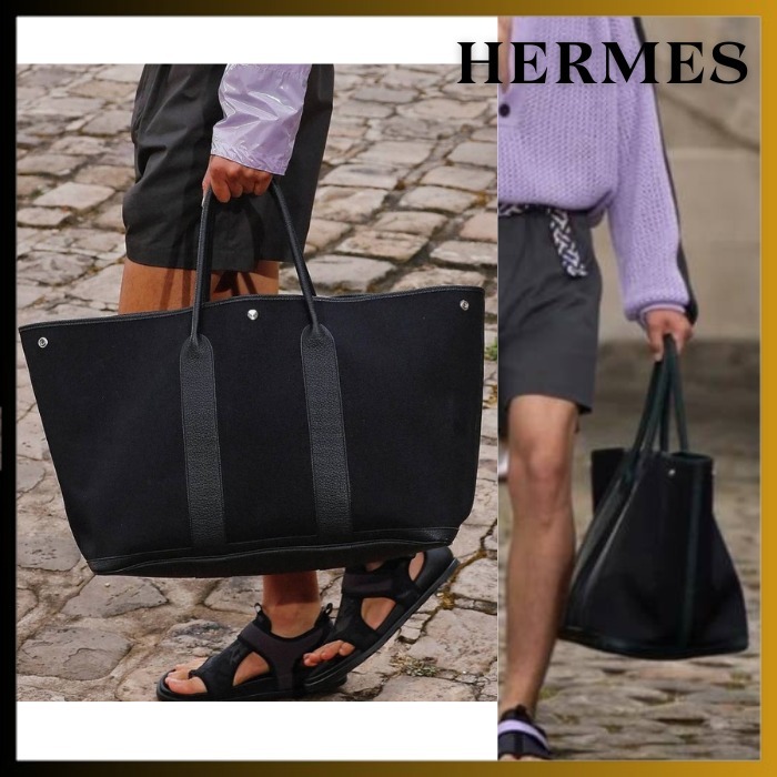 オールブラック/Noir&Noir】HERMES ガーデンパーティー 49 (HERMES