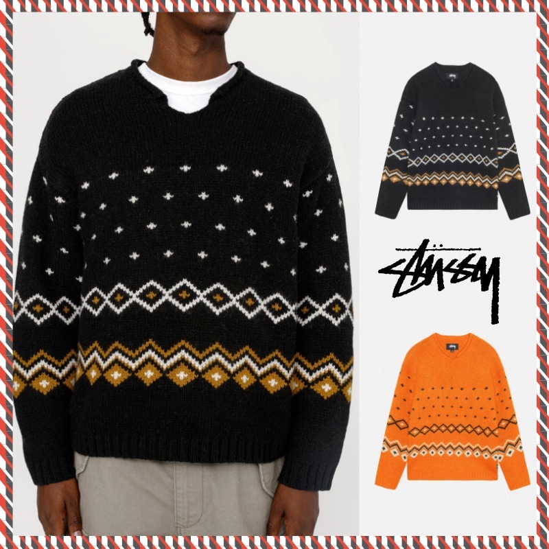 STUSSY】24fw ROLL NECK FAIRISLE SWEATER ニット (STUSSY/ニット