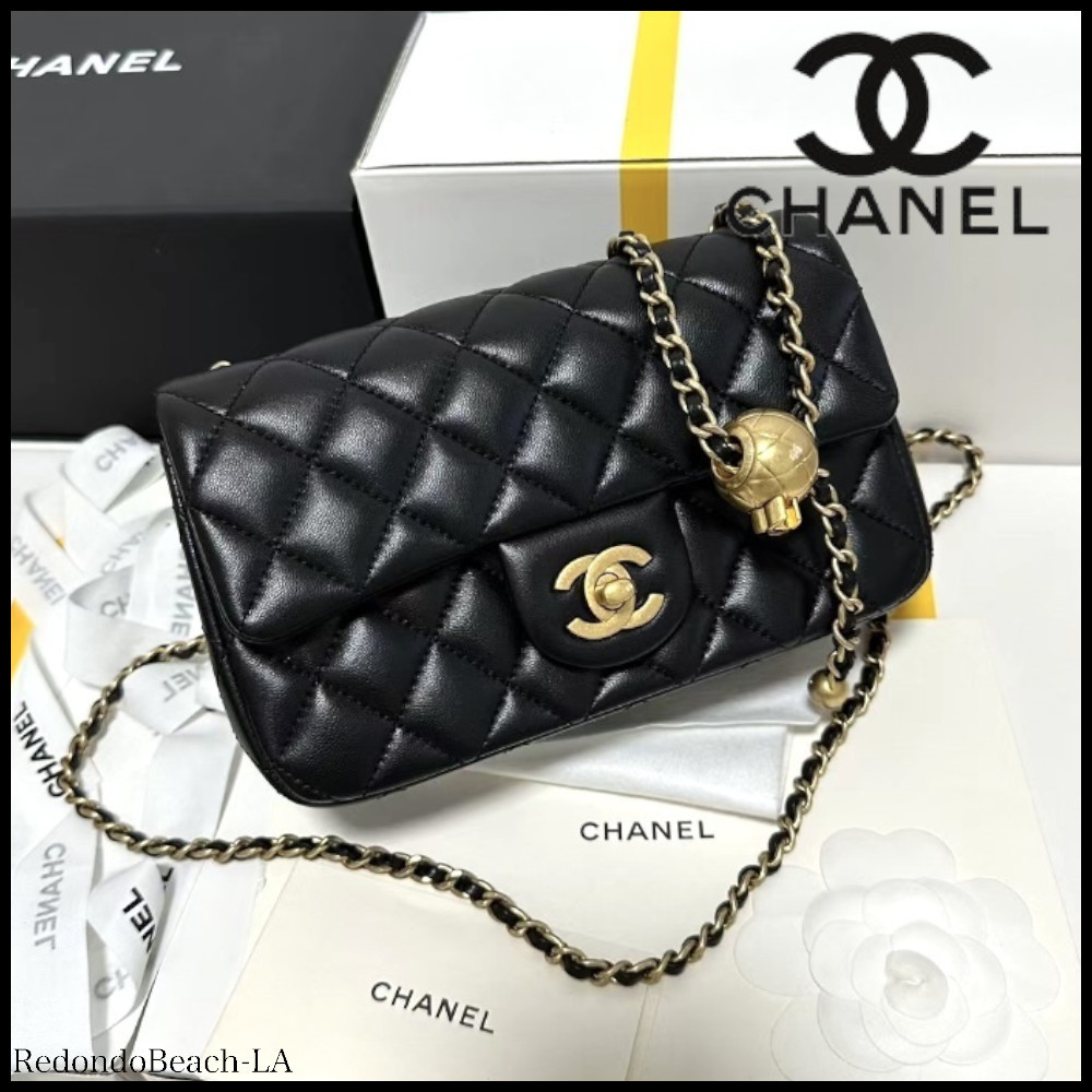 入手困難品】CHANEL☆ミニ フラップバック☆パールクラッシュ (CHANEL
