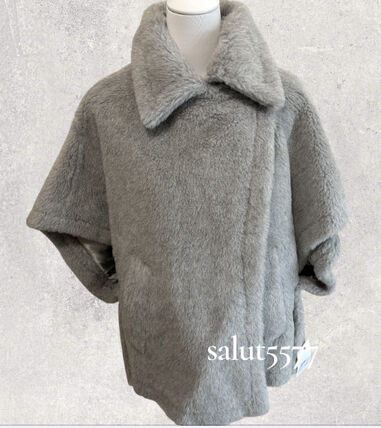 グレー（灰色）系 Max Mara TEBE(マックスマーラ) ポンチョ・ケープ