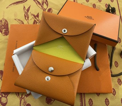 バイカラー HERMES Calvi(エルメス カルヴィ) カードケース・名刺入れ