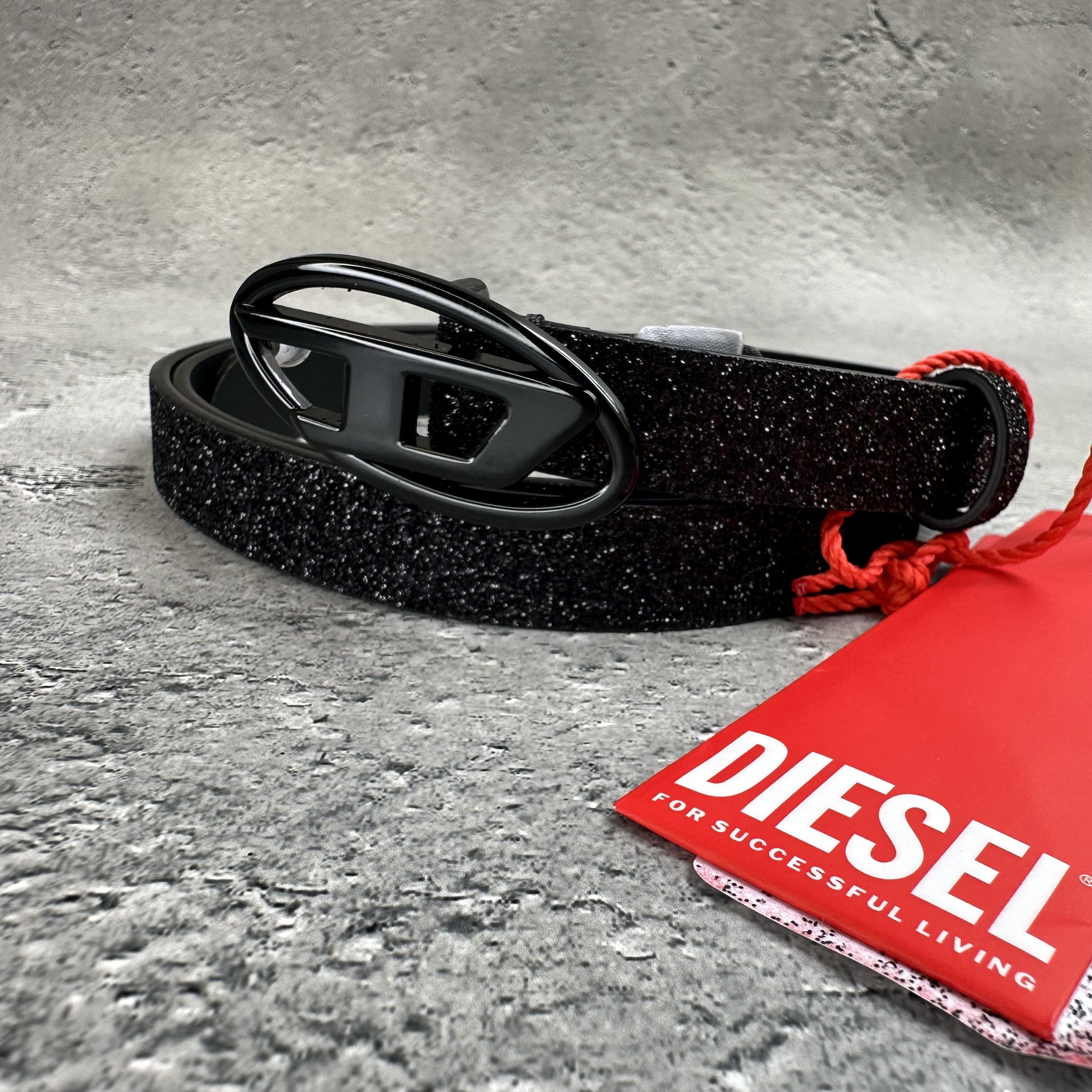 Diesel B-1DR 15 グリッター レザーベルト (DIESEL/ベルト