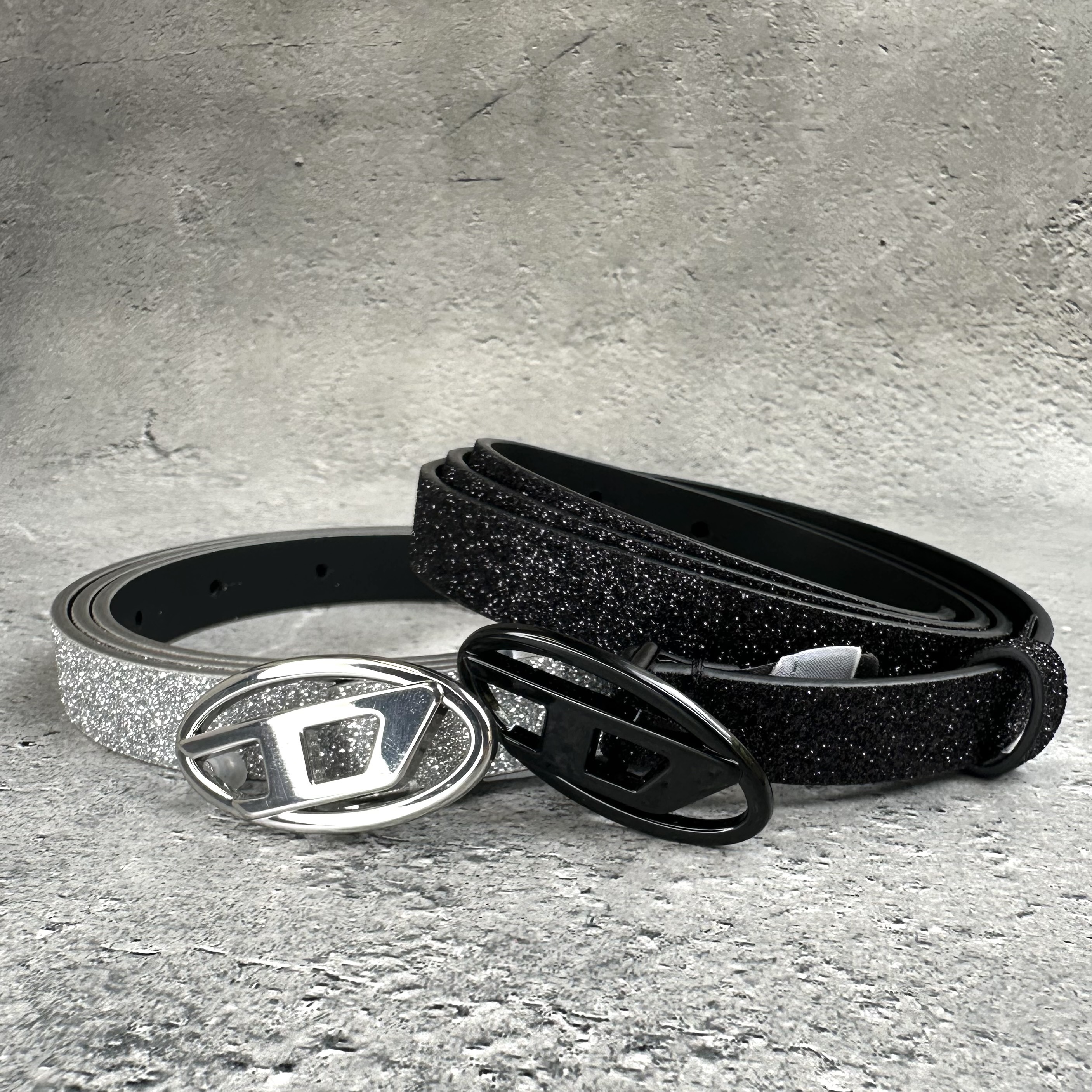 Diesel B-1DR 15 グリッター レザーベルト (DIESEL/ベルト