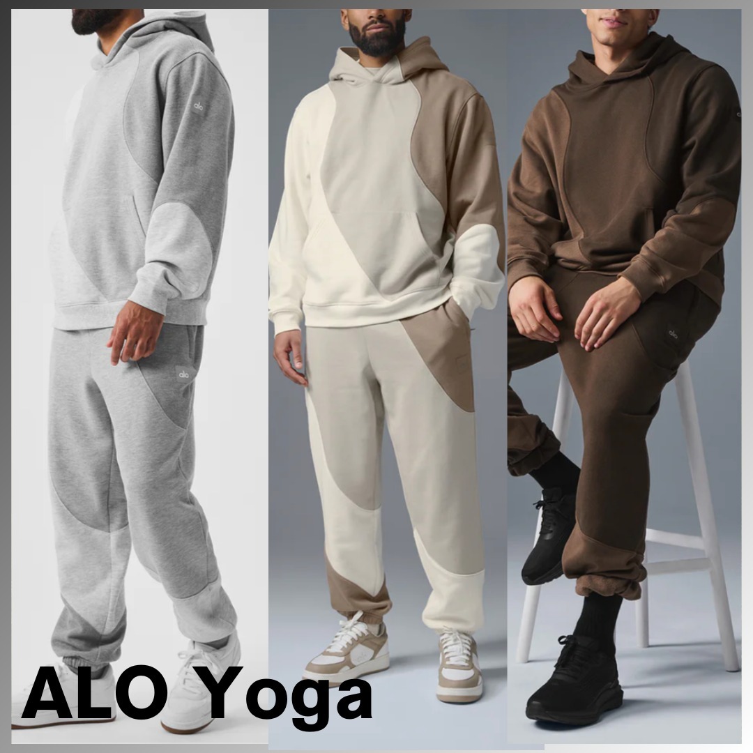 国内未入荷！人気『ALO Yoga』ウェーブ スウェットパーカー (ALO Yoga