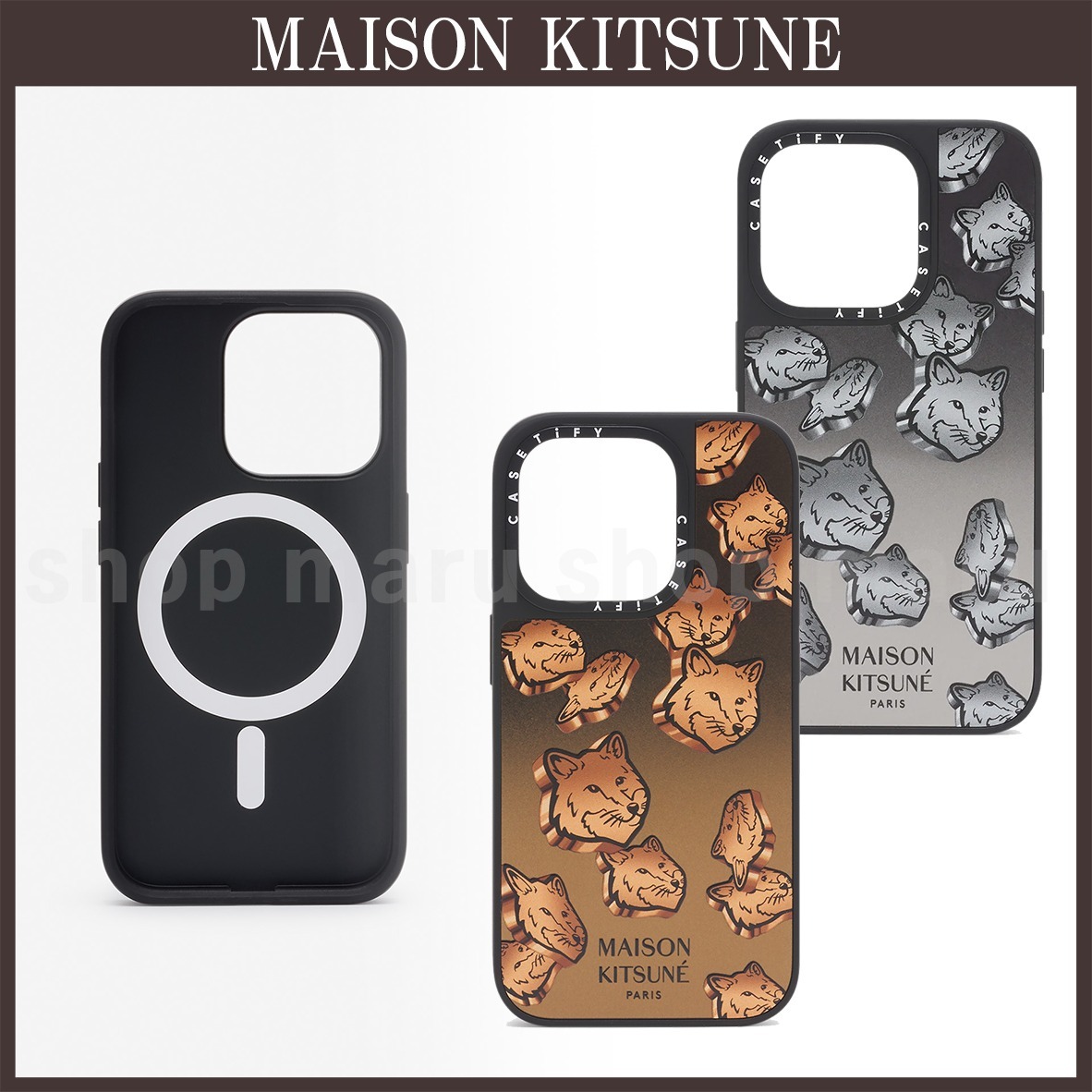 MAISON KITSUNE◇CASETIFYコラボ IPHONE 16 PRO/PROMAX用 ケース