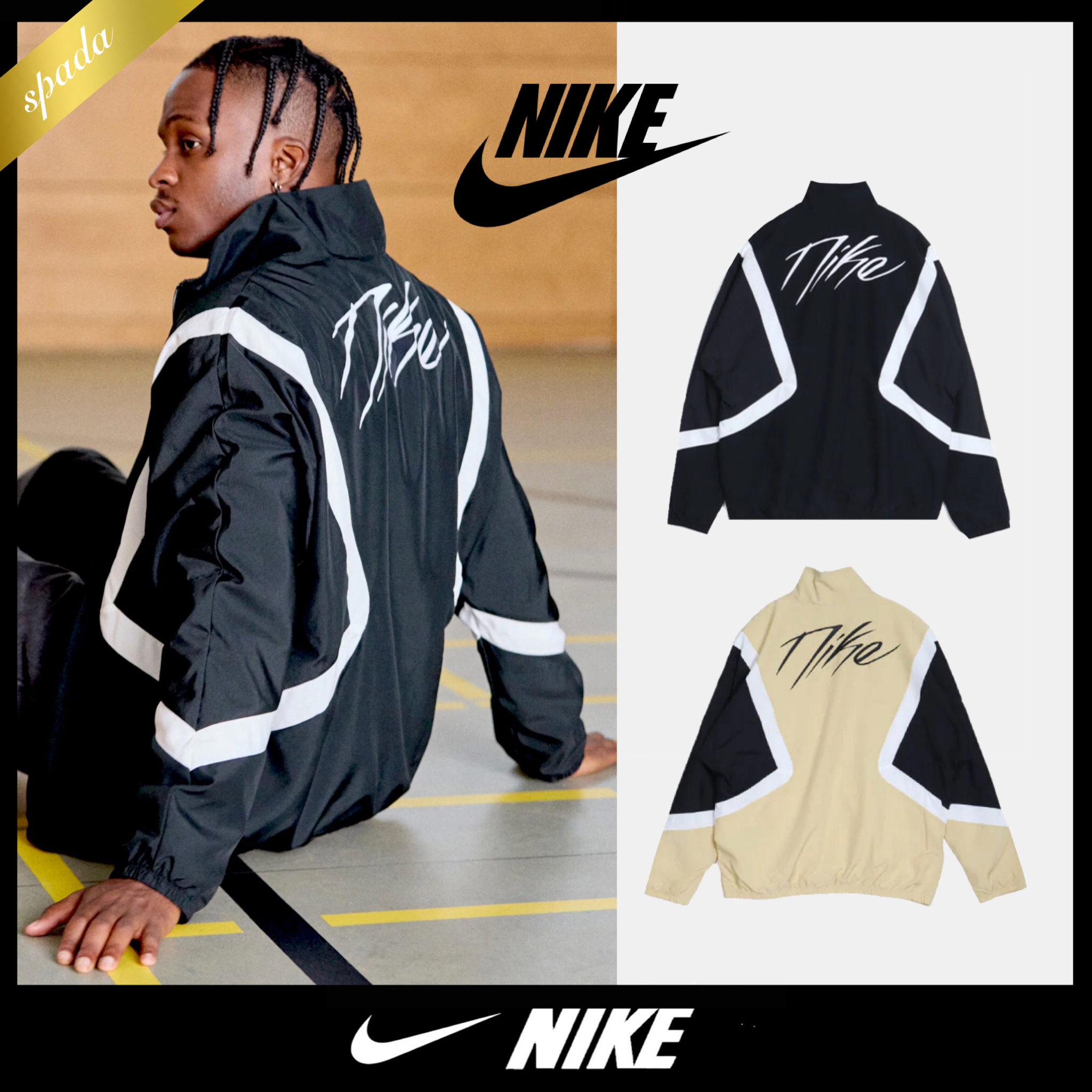 NIKE】2カラー バックロゴ ウーブン ジャケット / 送料無料 (Nike