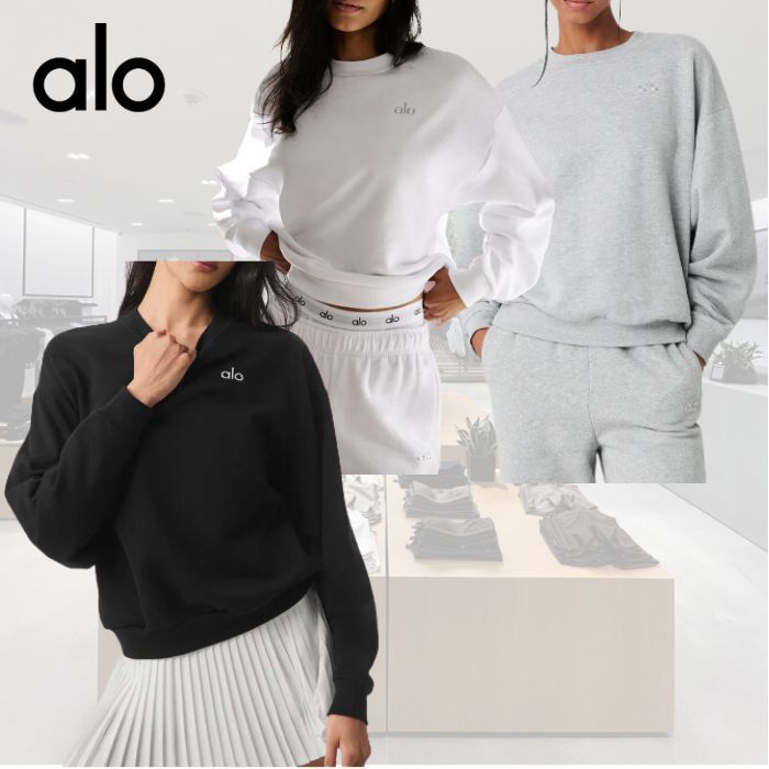 人気!! Alo Yoga Renown ロゴ スウェット (ALO Yoga/スウェット