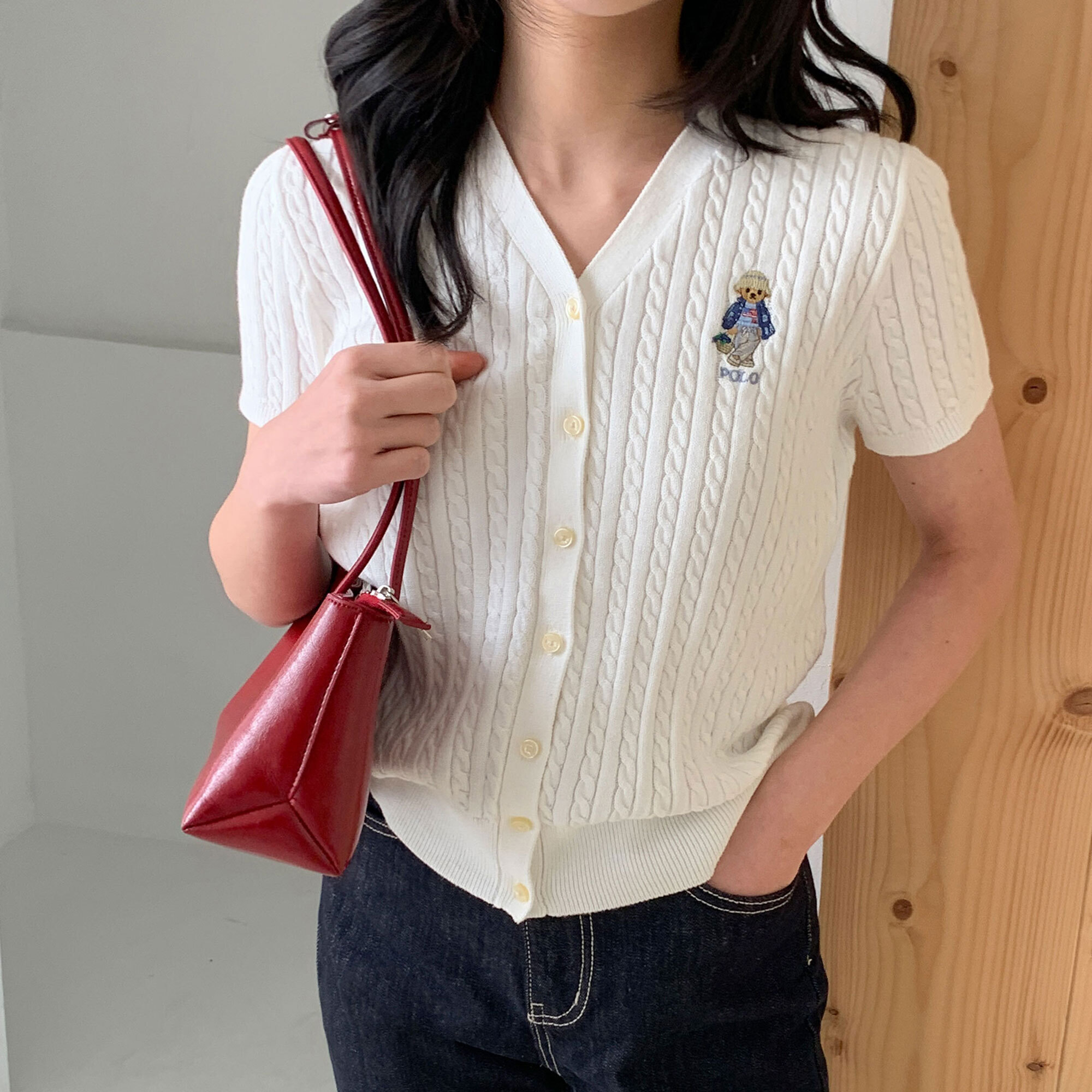 大人もOK 】【Ralph Lauren】くまちゃんカーディガン (POLO RALPH