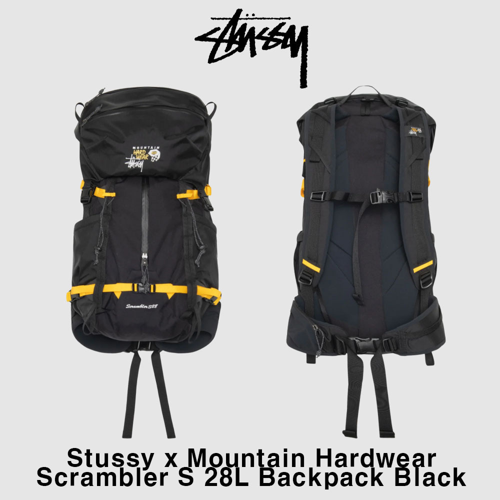 Stussy x Mountain Hardwear】Scrambler S 28L Backpack Black (STUSSY