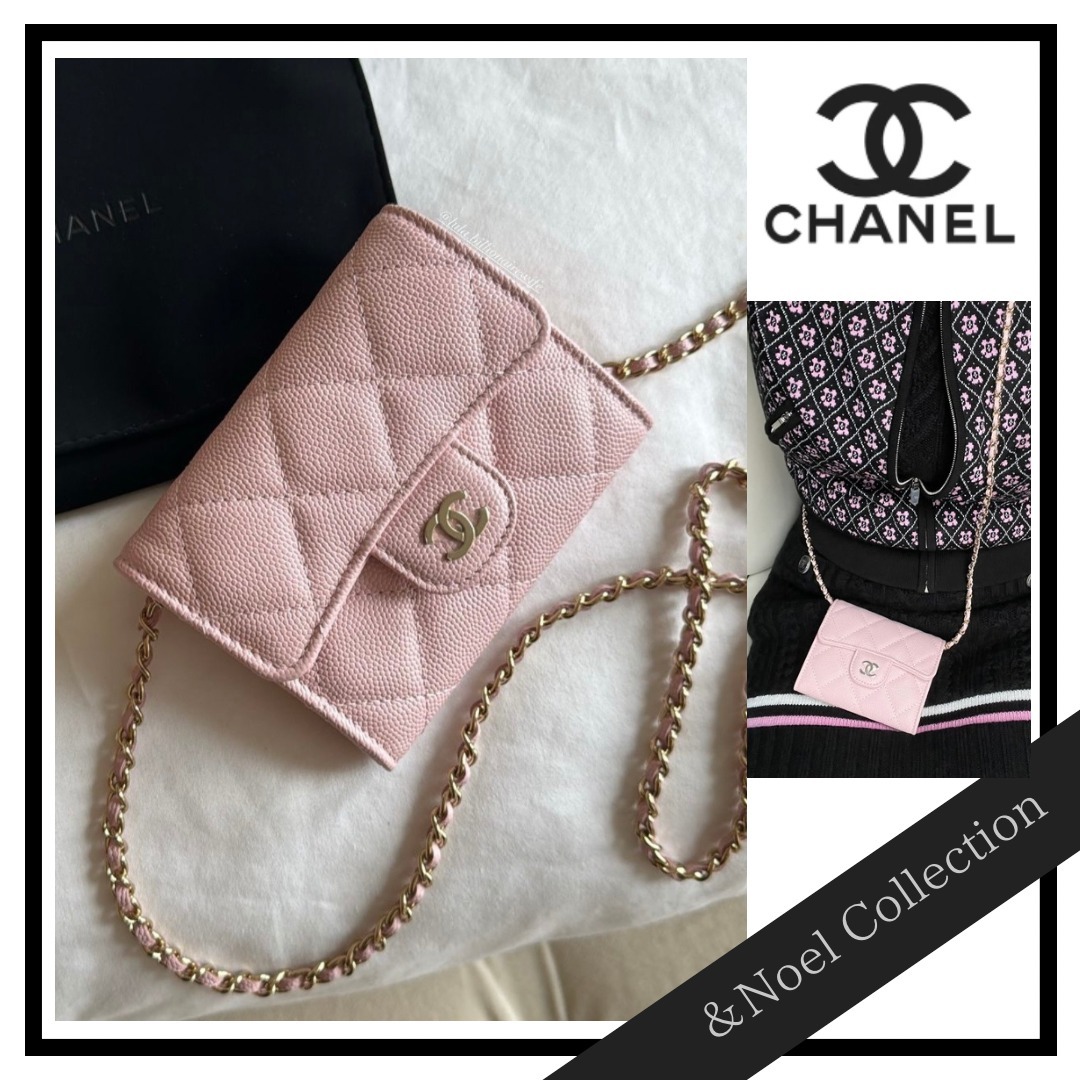かわいい♡】CHANEL *チェーンクラッチ ミニ財布