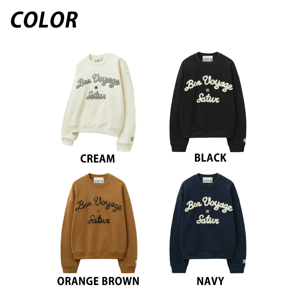 男女共用] SATUR☆Bon Voyage Boucle Sweatshirt☆スウェット (SATUR
