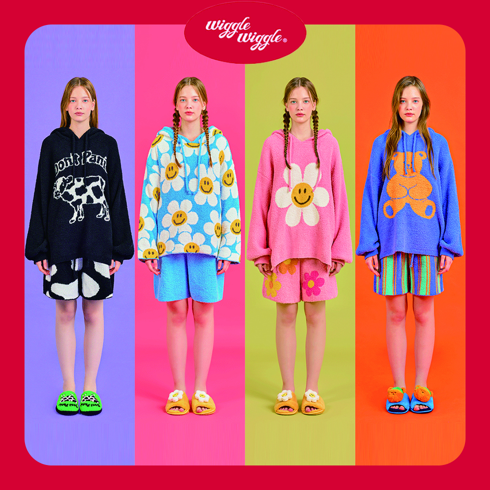 Wiggle Wiggle】Hood Pajama SET (wiggle wiggle/ルームウェア