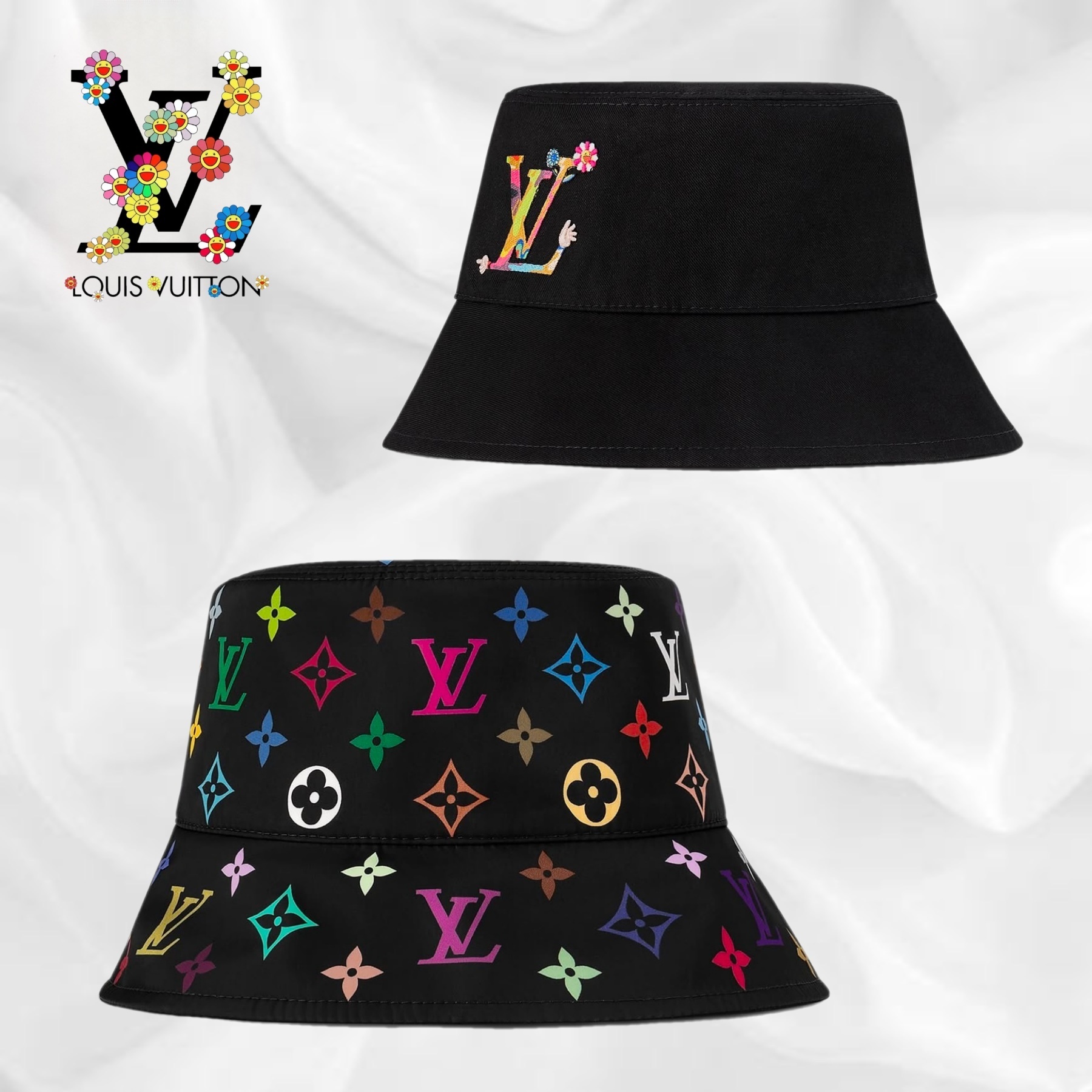 毎日被りたい♪】ルイヴィトン×村上隆 バケットハット (Louis Vuitton