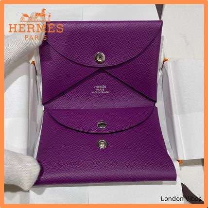 パープル（紫）系 HERMES(エルメス) カードケース・名刺入れ