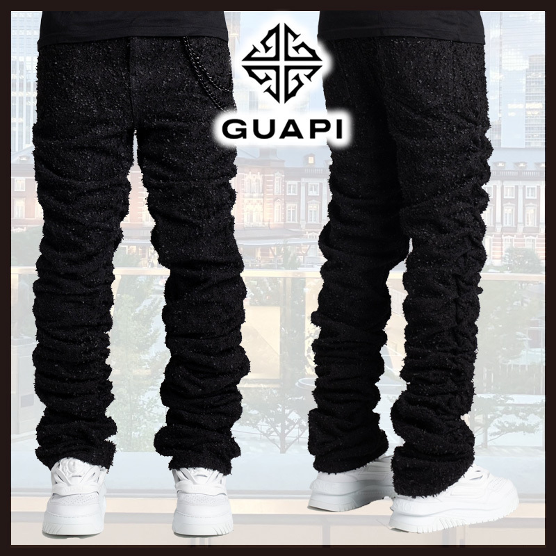 GUAPI*チェーン付き スーパースタックデニム*送料込み* (GUAPI/デニム