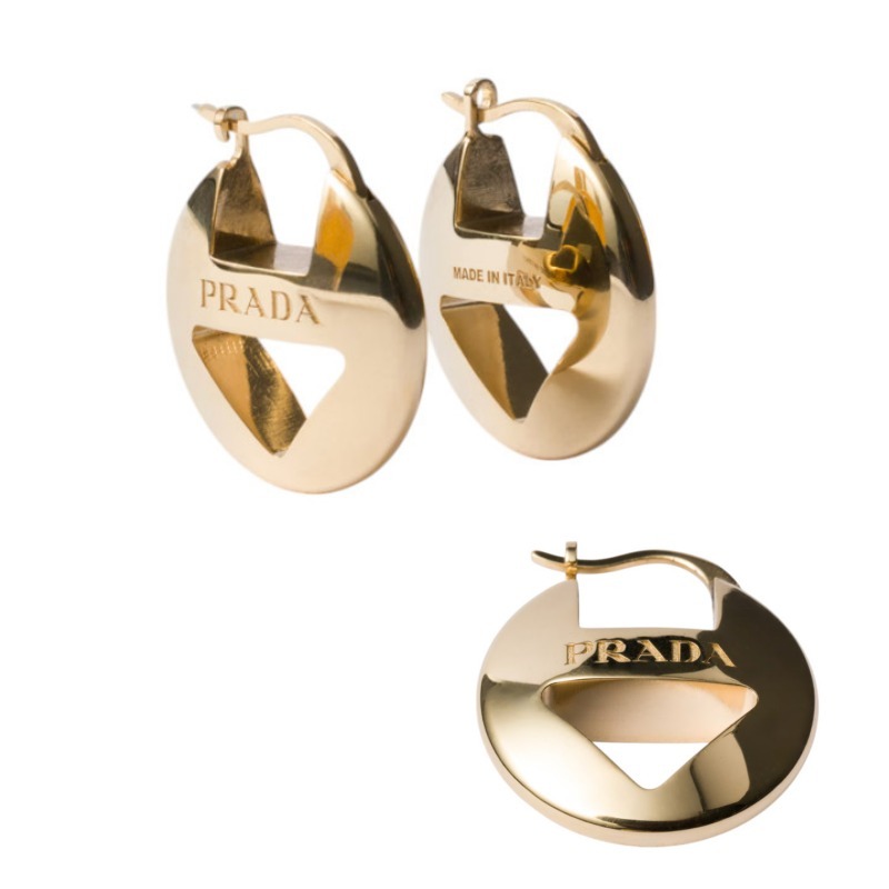 PRADA プラダ メタル ピアス 1IO137 ＊日本公式未掲載品＊ (PRADA