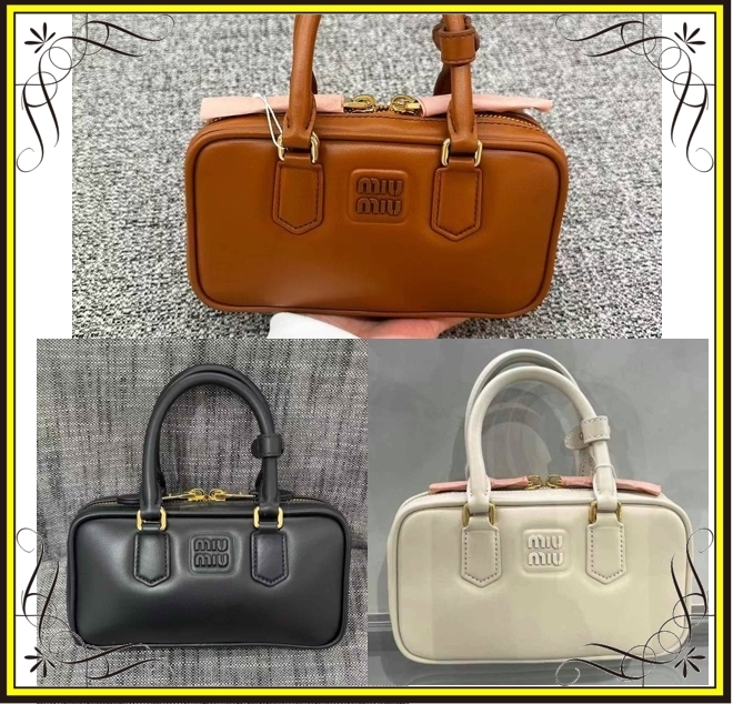 MIUMIU】ミュウミュウ アルカディ レザー ミニバッグ (MiuMiu