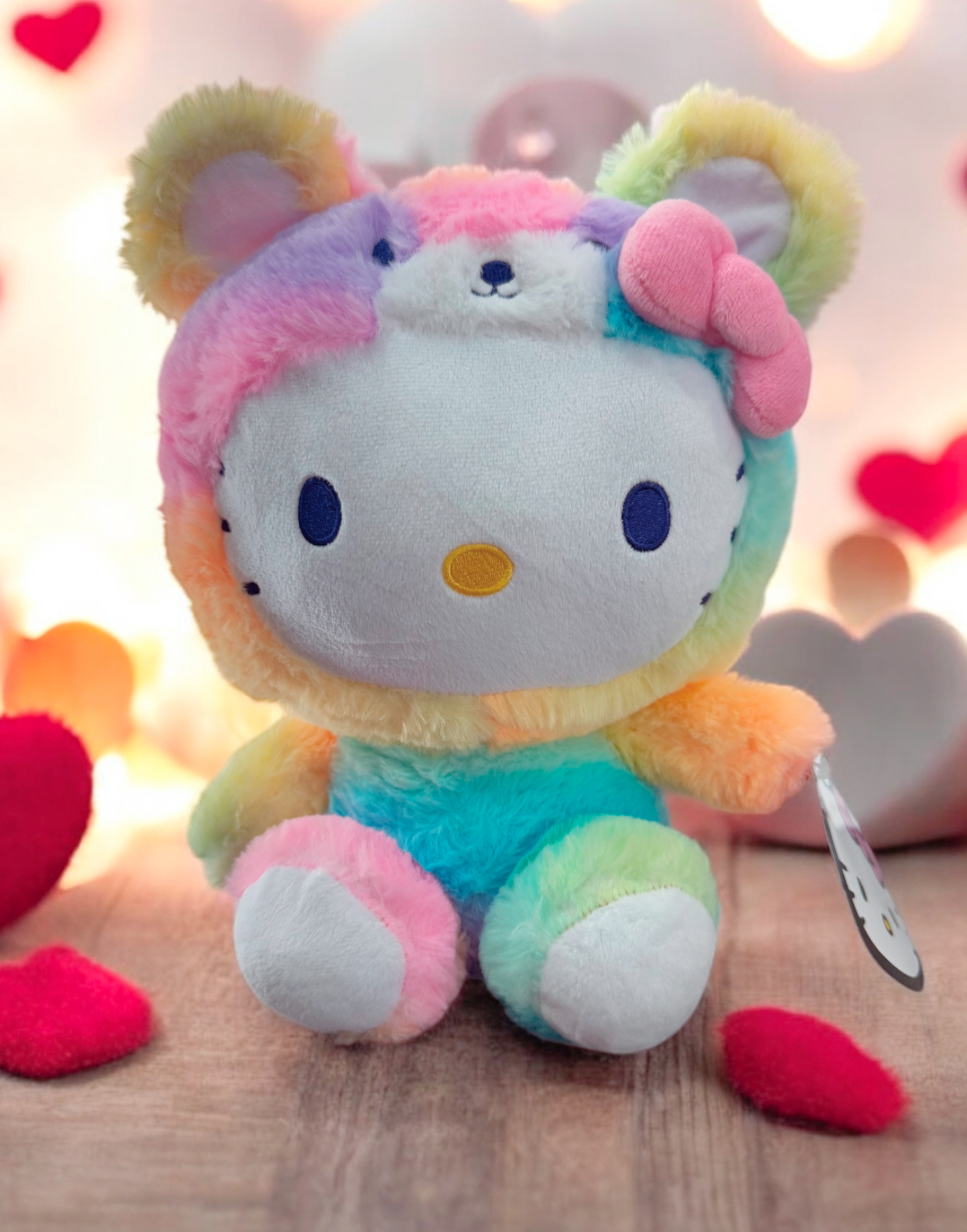 米国限定☆Hello Kitty レインボーシャーベット ぬいぐるみ 30cm