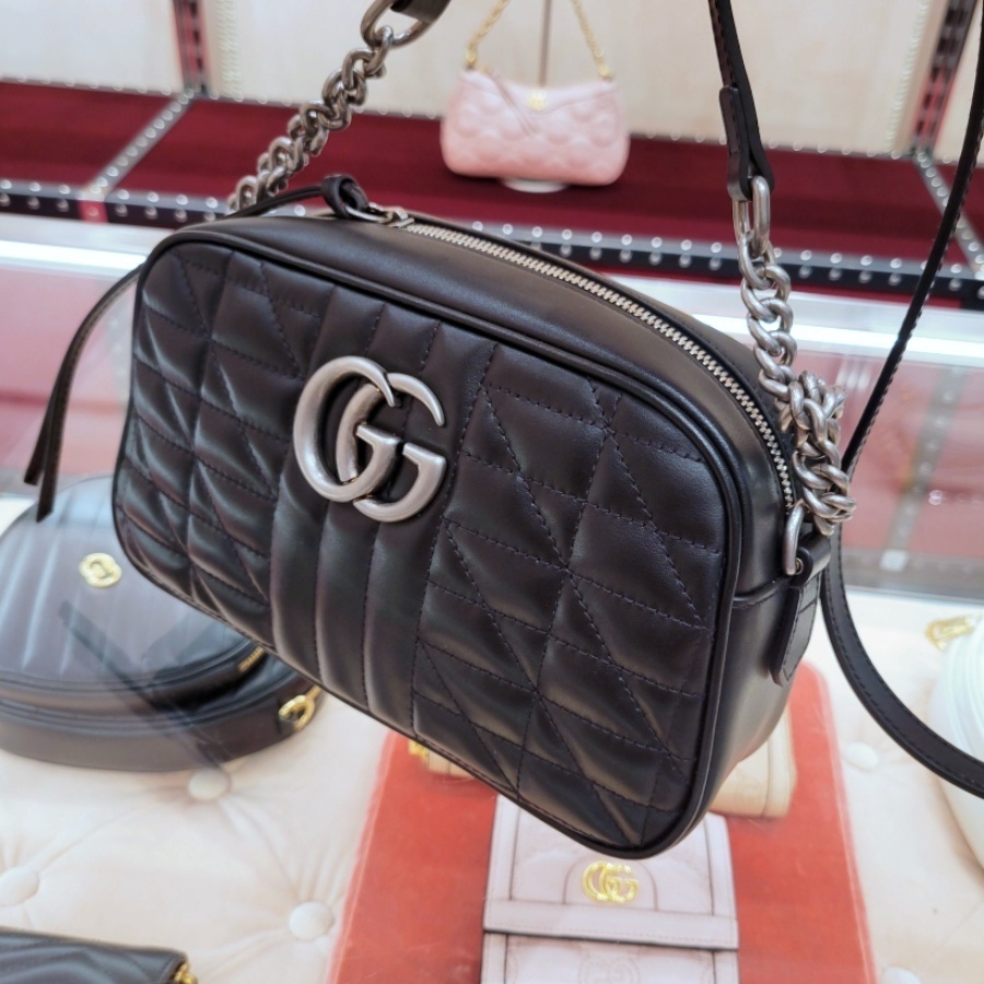 セール】グッチ☆GGマーモント ショルダーバッグ 447632 UM8BN (GUCCI