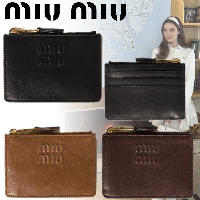 国内直営**miumiu**ナッパレザー カードケース (MiuMiu/カードケース
