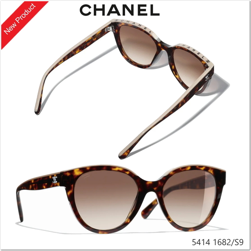 新作♡CHANEL 5414 ベージュロゴH サングラス【関税込】 (CHANEL