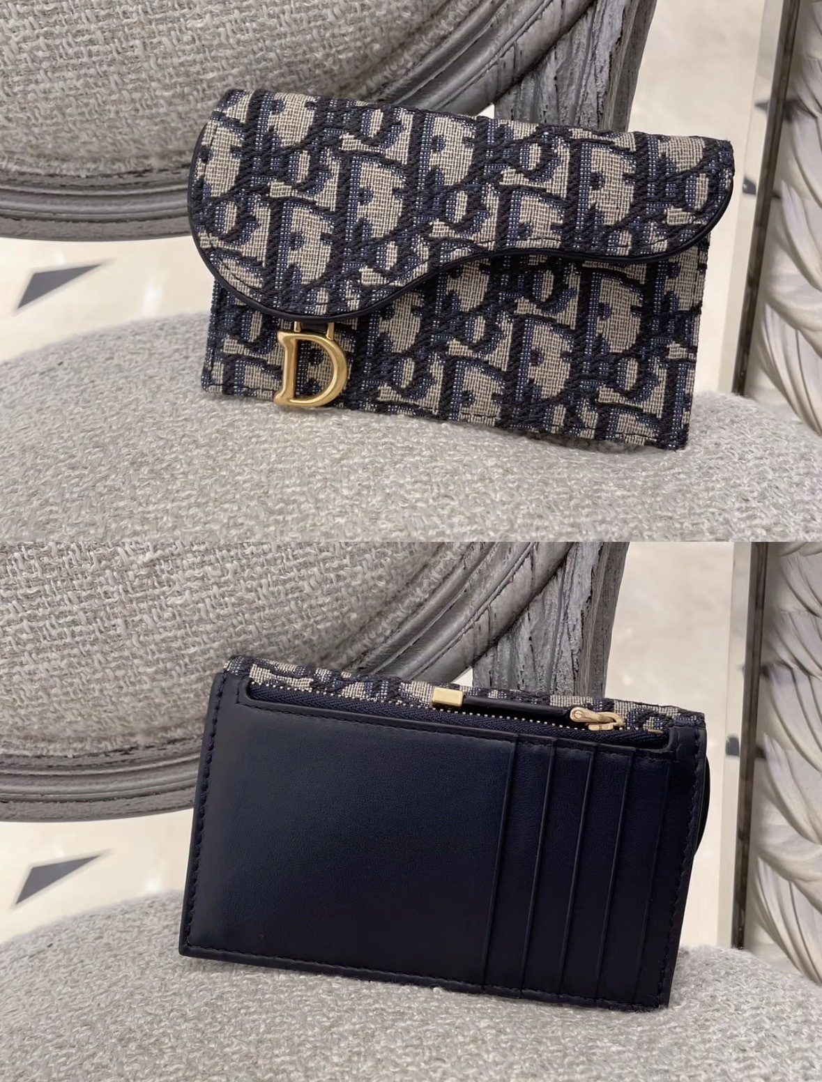 DIOR Saddle Cosmos ジップ カードホルダー (Dior/カードケース・名刺