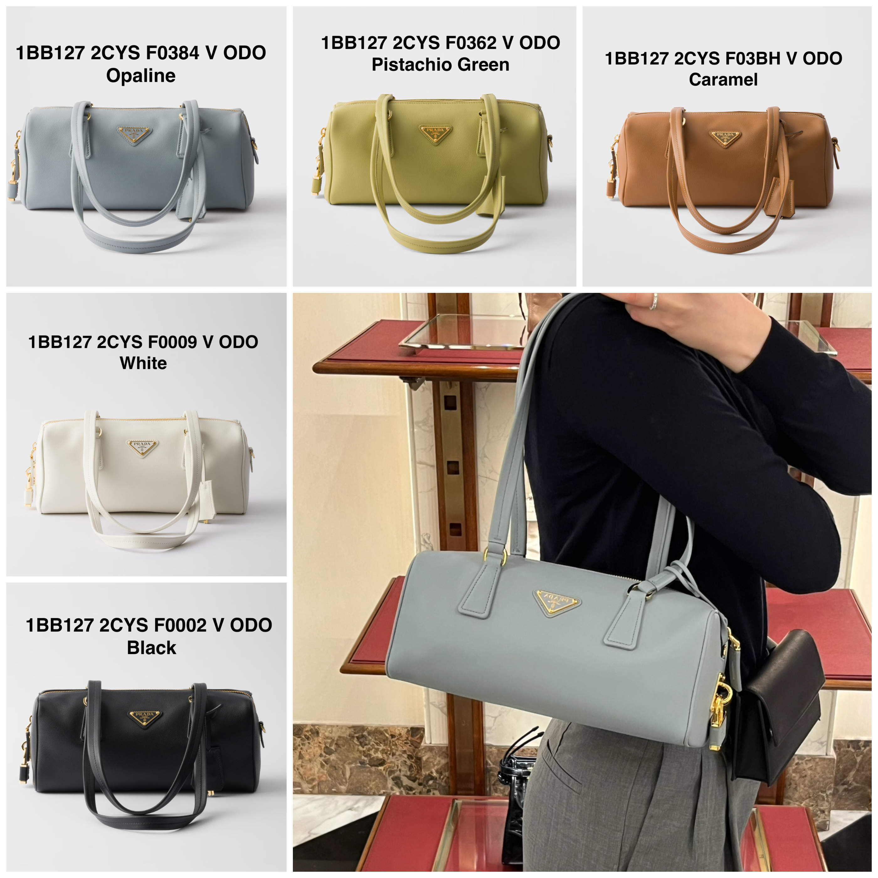 PRADA【入手困難】レザー トップハンドルバッグ☆Medium☆全色 (PRADA