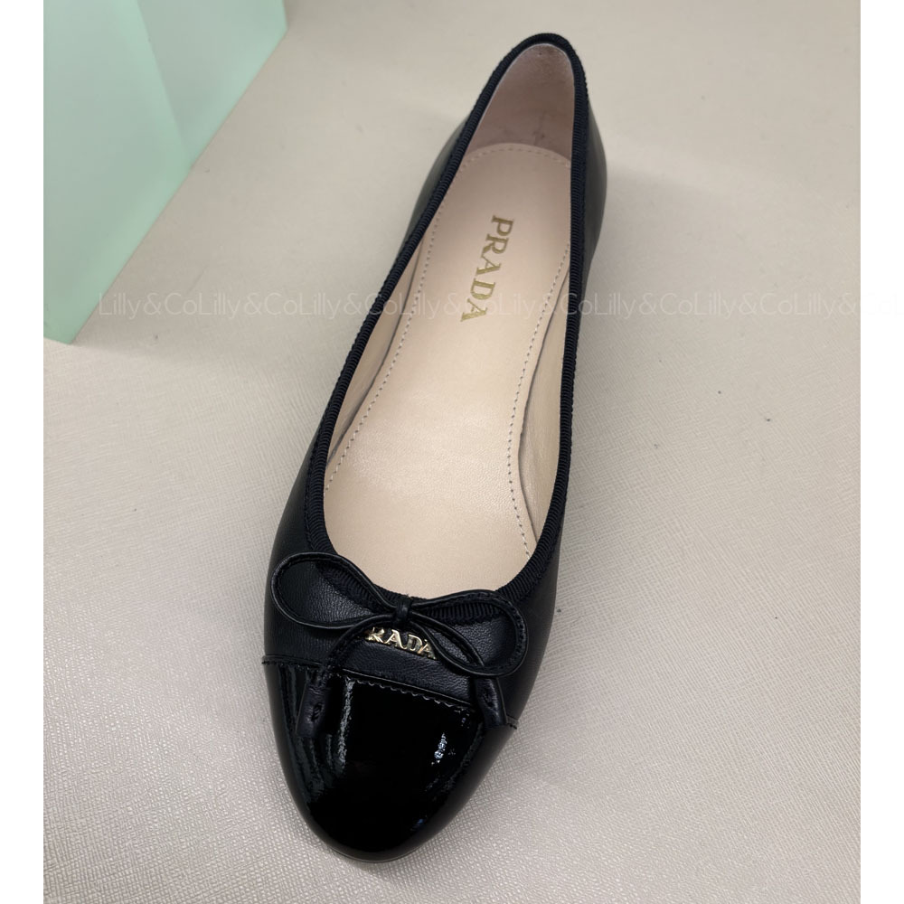 PRADA☆ロゴバレリーナ (PRADA/バレエシューズ) 1F889D【BUYMA】