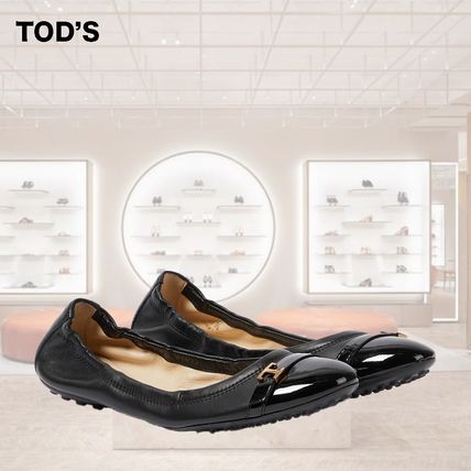 エナメル 23cm TOD'S(トッズ) バレエシューズ(レディース) - ブランド