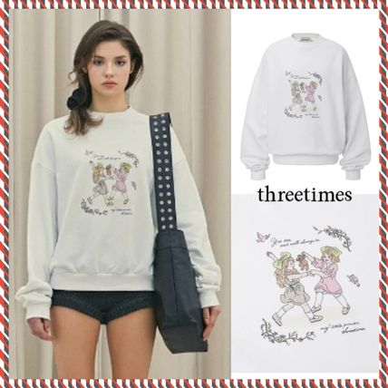 threetimes(スリータイムズ) スウェット・トレーナー(レディース