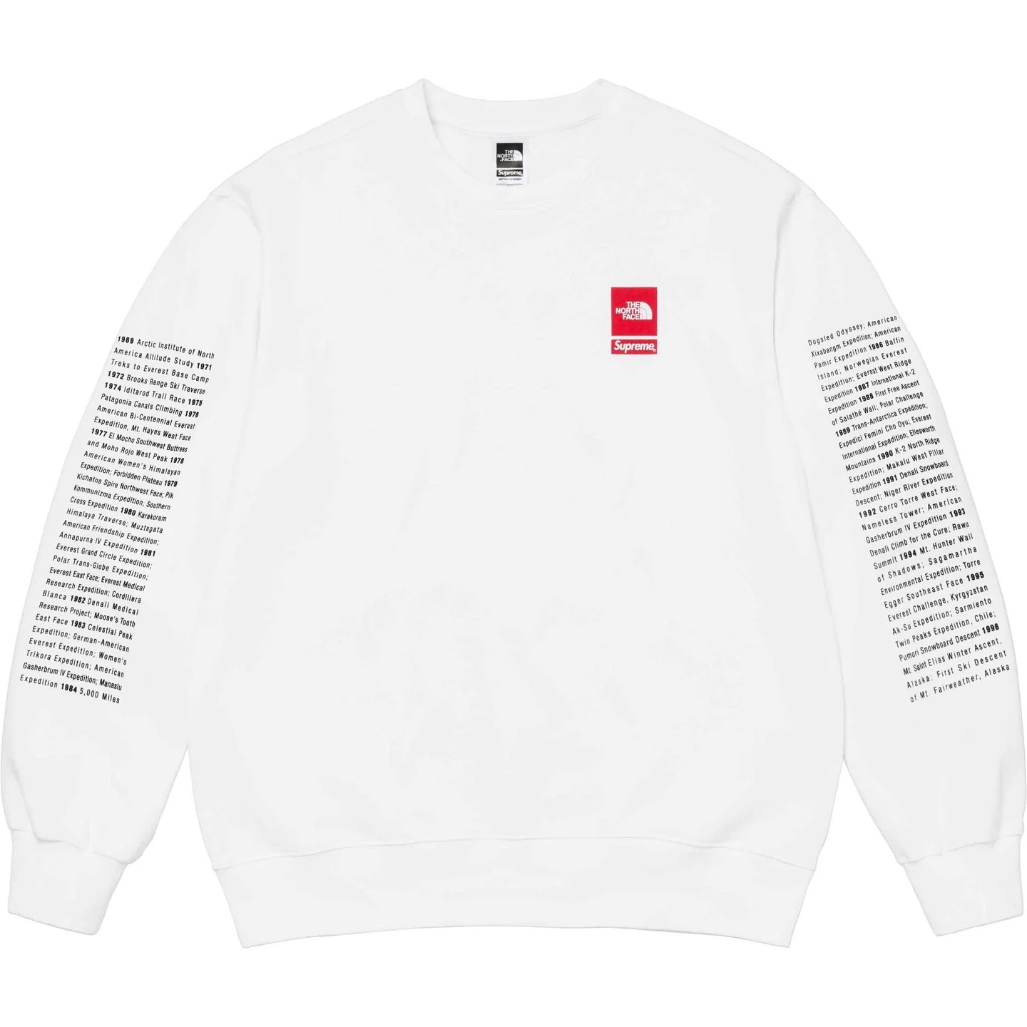 SUPREME x The North Face】 Crewneck White - 24SS (Supreme